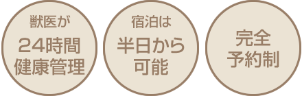 24時間健康管理半日から可能完全予約制